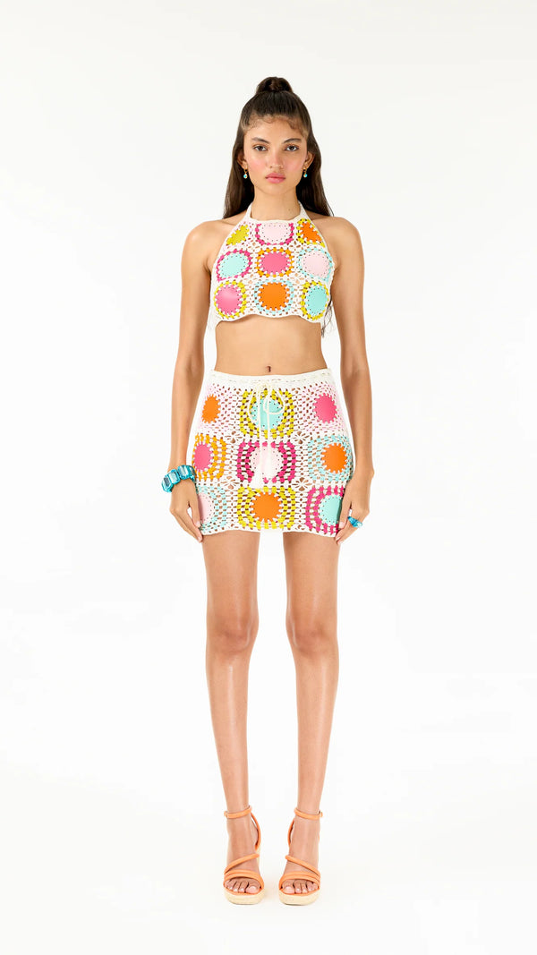 Taffy Hand-Crochet Crop Top