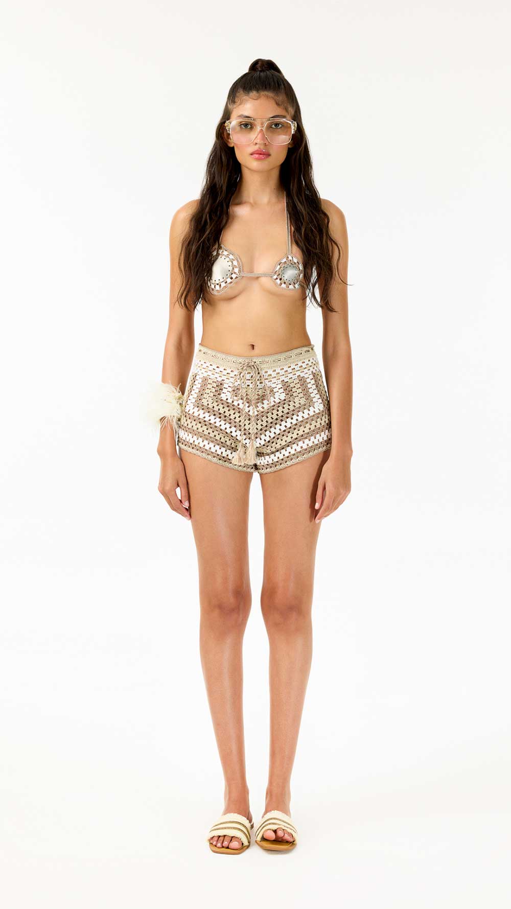 Sugarplum Hand-Crochet Shorts