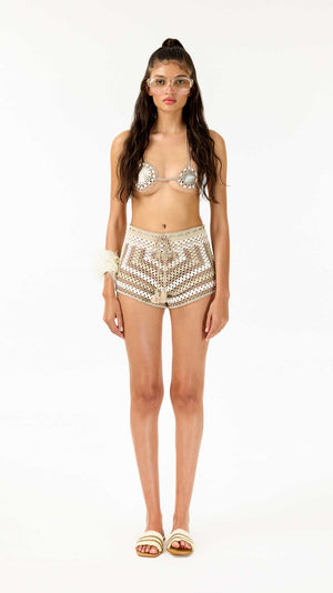 Sugarplum Hand-Crochet Shorts