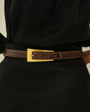 Espresso Crocodile No. 10 Belt