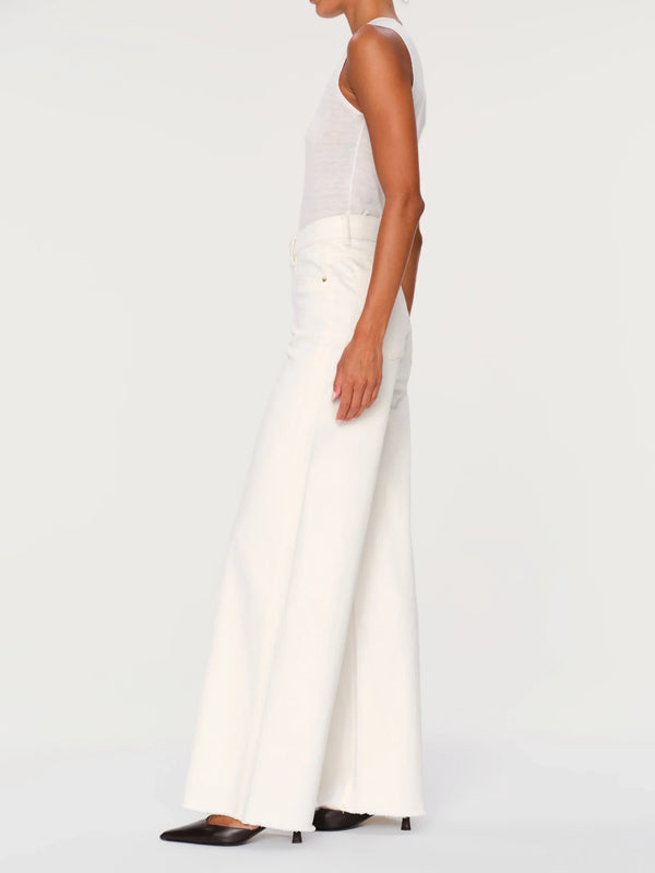 Eggshell Hepburn Wide Leg 31" Jeans