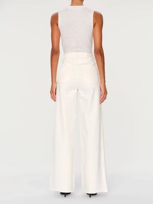 Eggshell Hepburn Wide Leg 31" Jeans