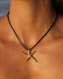 Riviera Starfish Necklace Gold