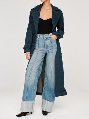 Springdale Cuffed Hepburn Wide Leg 32" Jeans