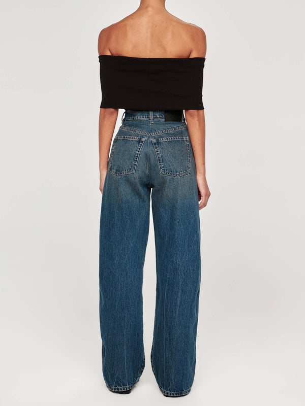 Tinted Dark Taylor Relaxed Barrel Jeans