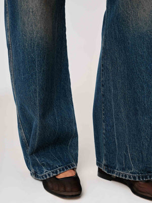 Tinted Dark Taylor Relaxed Barrel Jeans