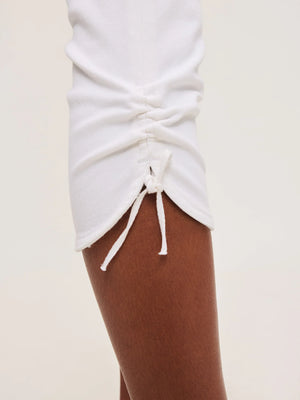 White Bardot 21" Capri
