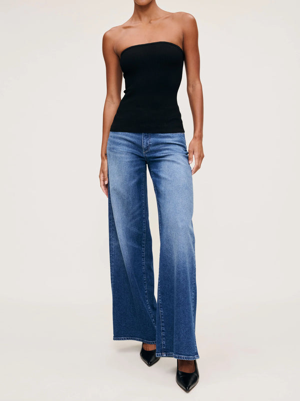 Black Tube Top Instasculpt Rib