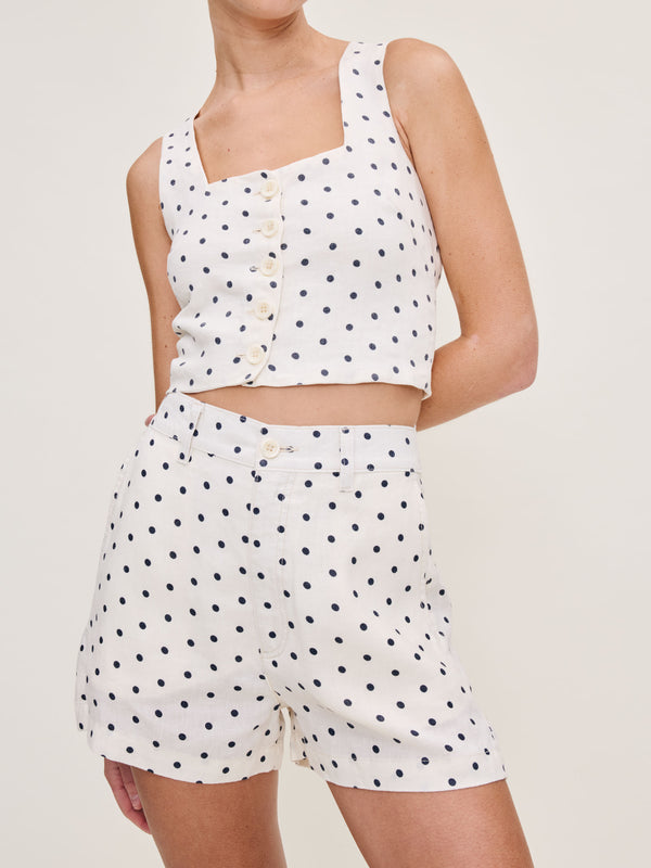 Lizzie Polka Dot Top