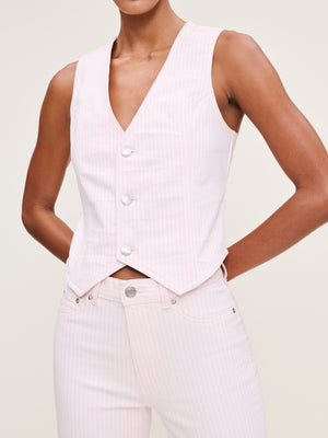 Stripe Denim Vest