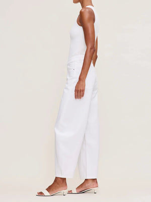 White Miro Barrel Jeans