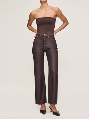 Fig Coated Karmine Refined Wide Leg 28" Jeans