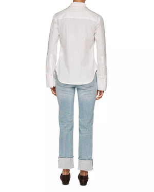 White Poplin Lisette Shirt