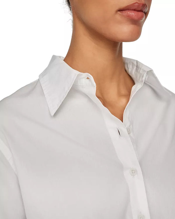 White Poplin Lisette Shirt