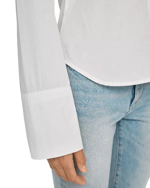 White Poplin Lisette Shirt