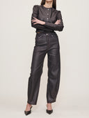 Cocoa Coated Miro Barrel 28" Jeans