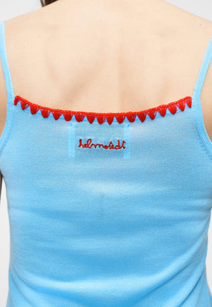 Dusty Blue Mia Strap Top