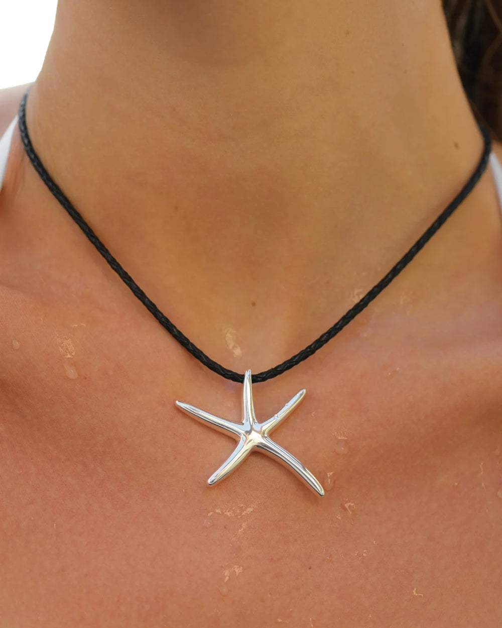 Riviera Starfish Necklace Silver