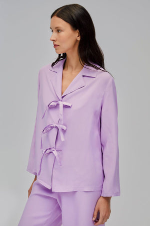 Lavender Bow Pajama Set