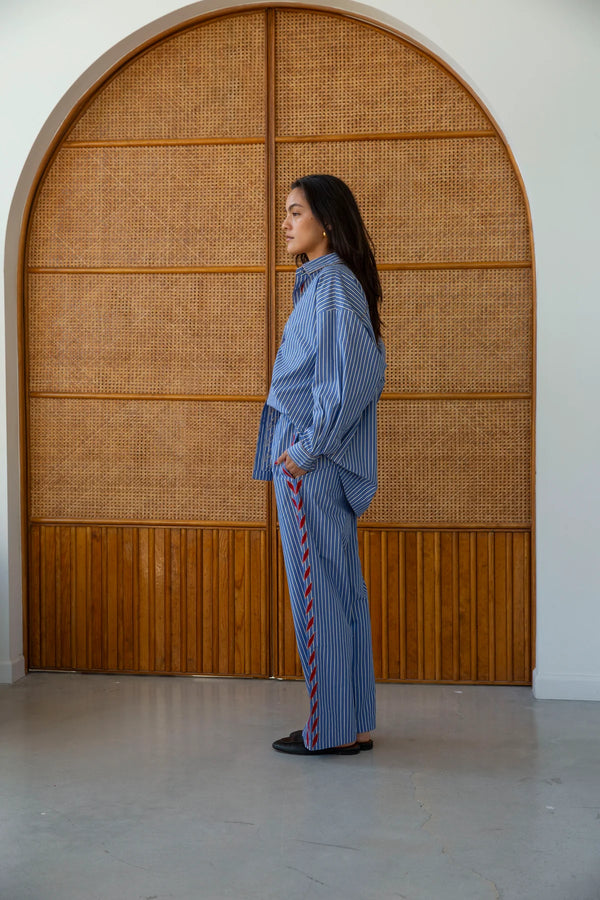 Striped Blue Lou Pants