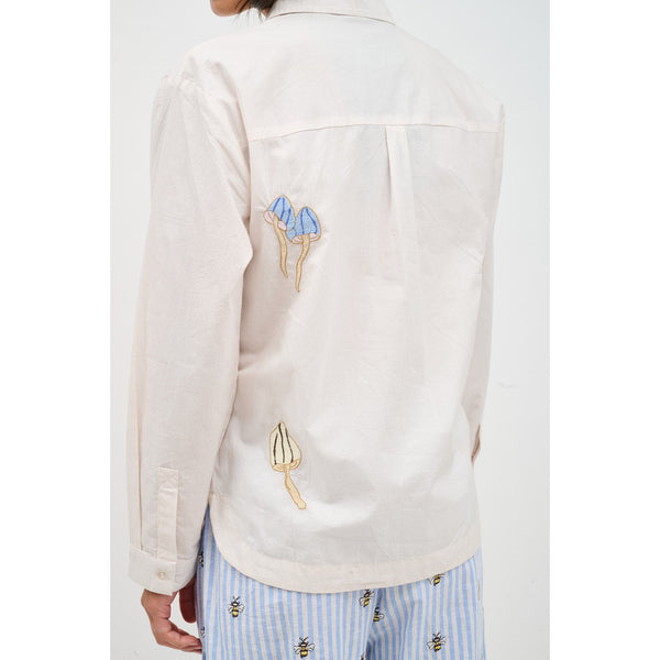 Mushroom Embroidery Karla Shirt