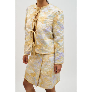 Aurora Watercolor Print Vera Jacket & Ella Skirt Set
