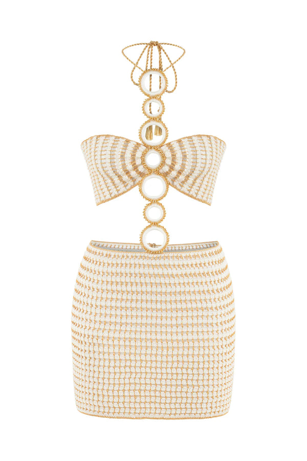 Sierra Hand-Crochet Mini Dress