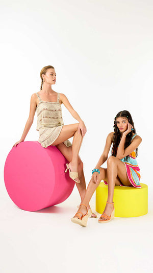 Bonbon Hand-Crochet Mini Skirt