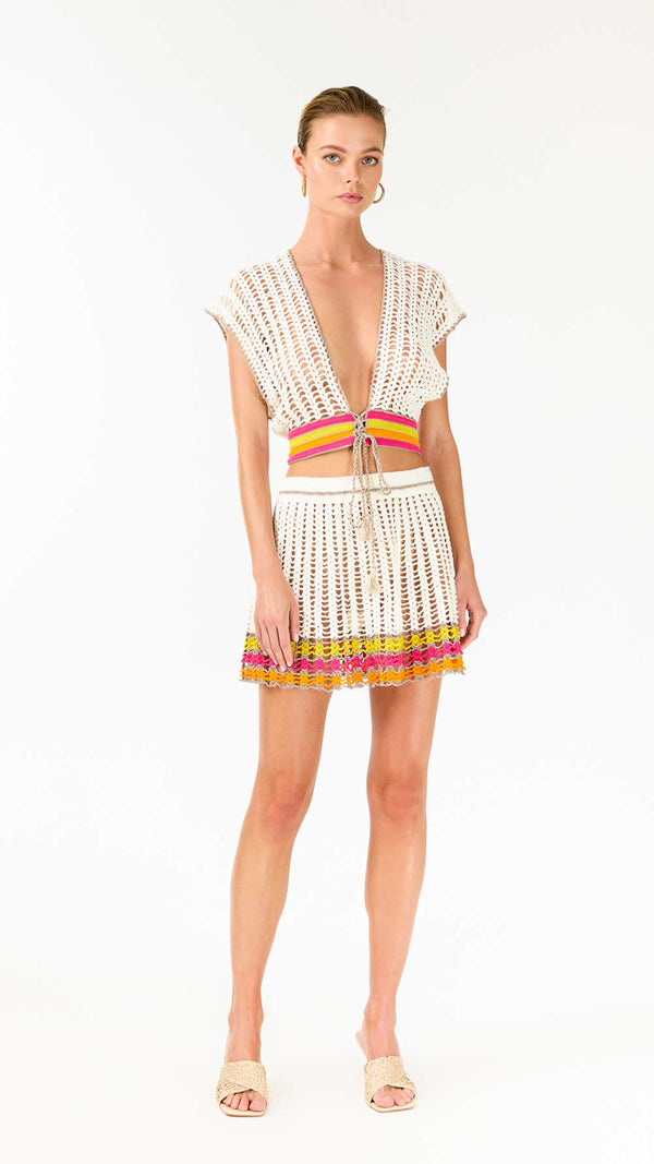 Lollipop Hand-Crochet Top