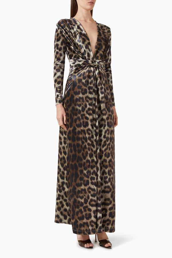 Leopard Amanda Maxi Dress 