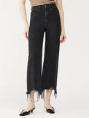 Hepburn Wide Leg Distressed Jeans