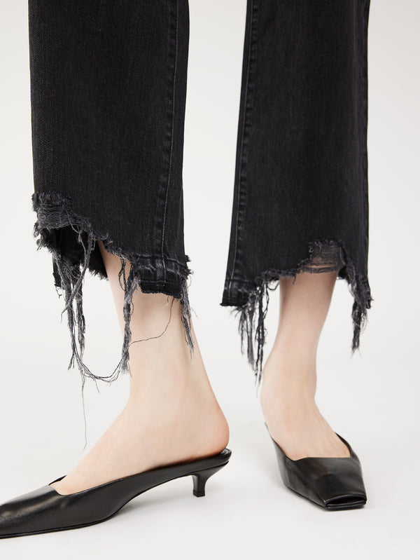 Hepburn Wide Leg Distressed Jeans