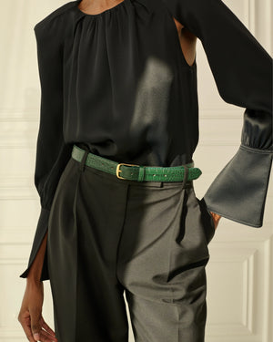 Emerald Crocodile No.4 Belt