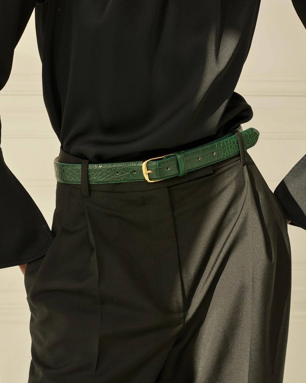 Emerald Crocodile No.4 Belt