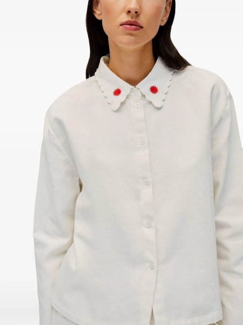 Off-White Kotyk Embroidered Cotton Blouse