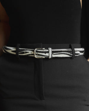 Zebra Ponyhair No. 14 Belt