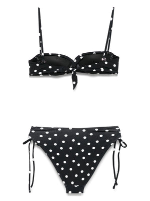 Caro Bikini Black Polka Set