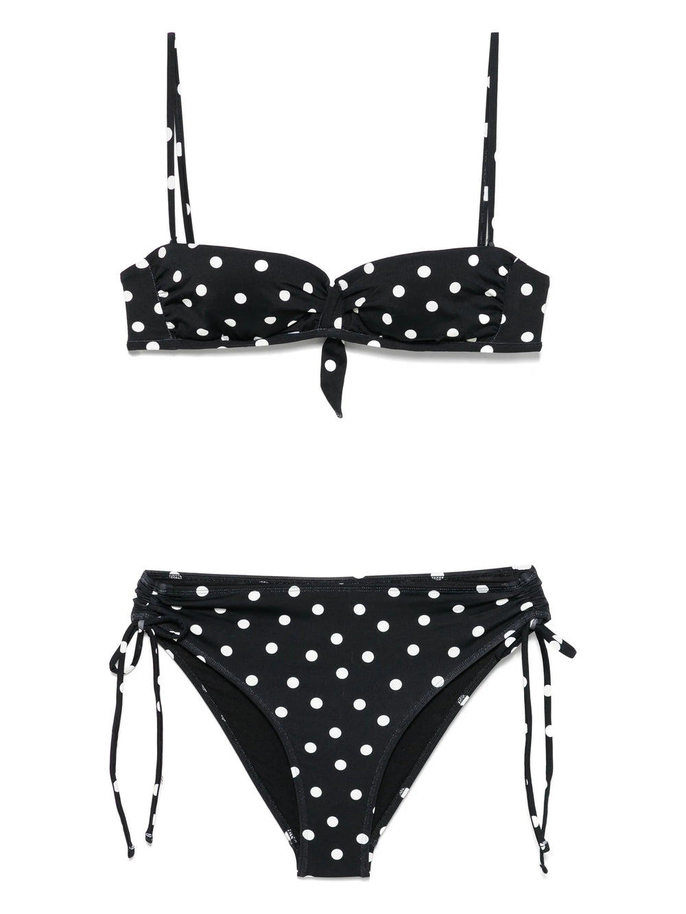Caro Bikini Black Polka Set