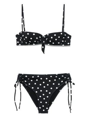 Caro Bikini Black Polka Set