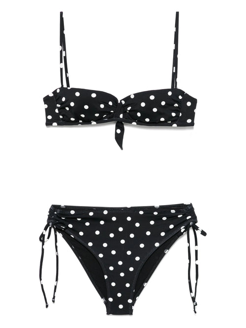 Caro Bikini Black Polka Set