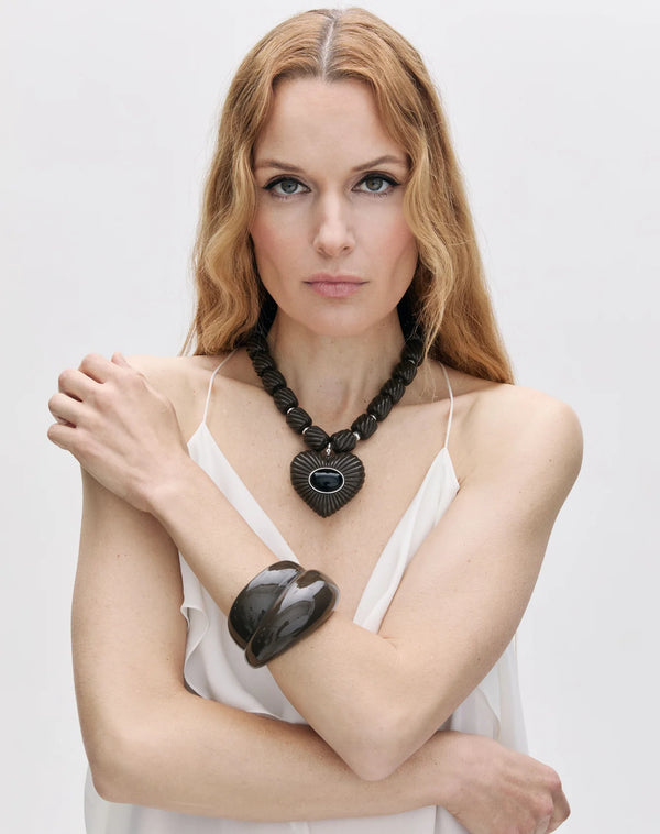 Brown Lira Necklace