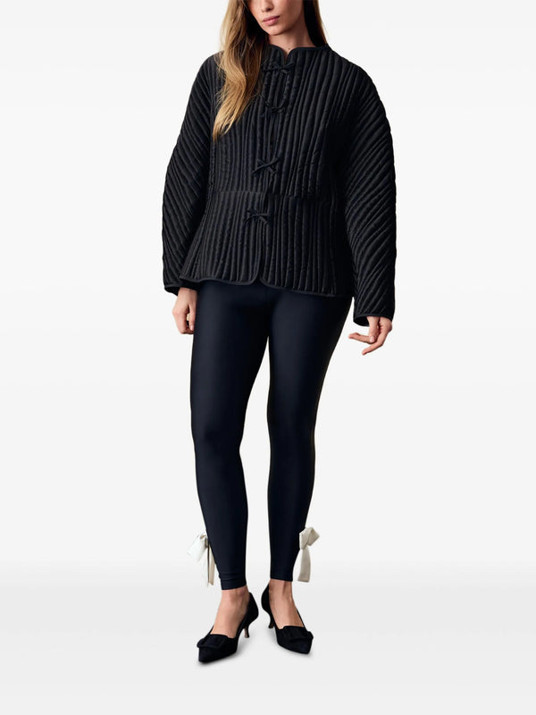 Black Hebao Quilted Jacket