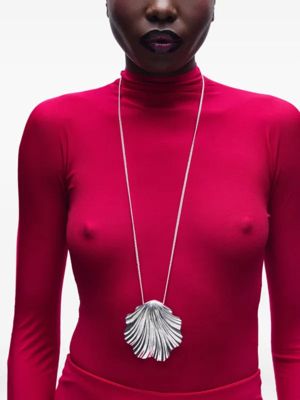 Silver Coquille Necklace