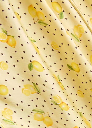 Yellow Lemon Slip Dress