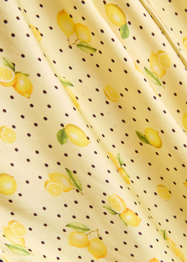 Yellow Lemon Slip Dress