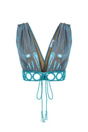 Charlotte Shimmer V-Neck Top