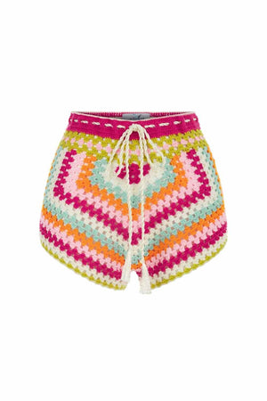 Sugarplum Hand-Crochet Shorts