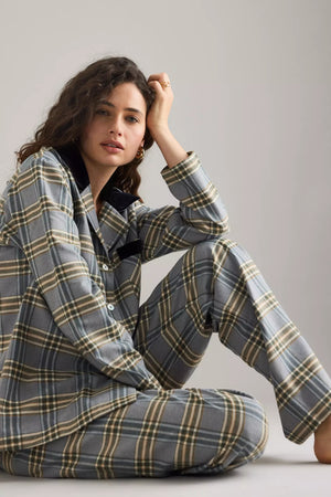 Checked Cotton-Flannel Set