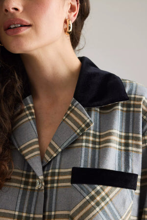 Checked Cotton-Flannel Set