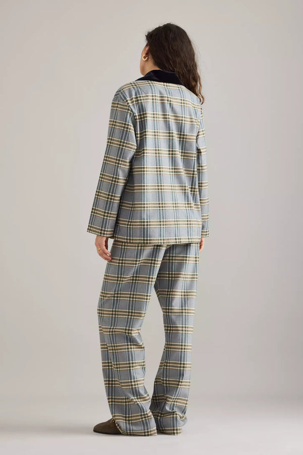 Checked Cotton-Flannel Set